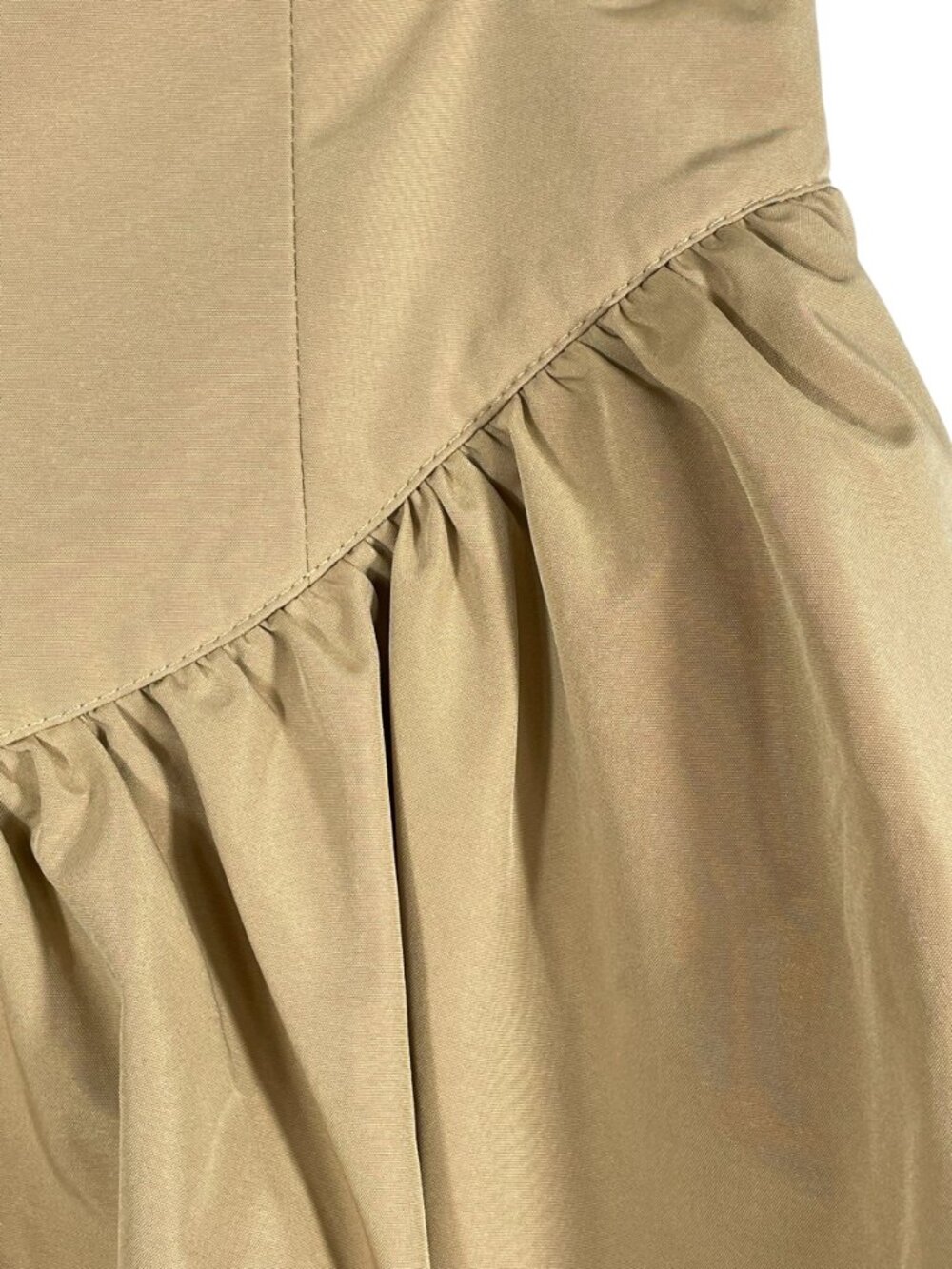Cider Khaki Sculptural Bubble Midi Skirt Draped Avant Garde Architectural M NWOT - Picture 5 of 11